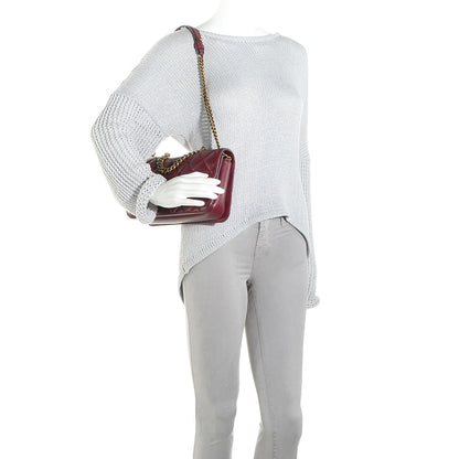 Chanel Calfskin Perfect Edge Medium Flap Burgundy 2 of 9