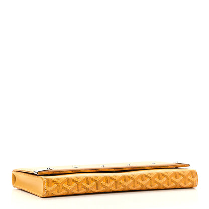 Goyard Goyardine Monte Carlo Bois Clutch Yellow 4 of 7