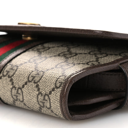 Gucci GG Supreme Monogram Web Ophidia Crossbody Wallet Beige New Acero 10 of 10