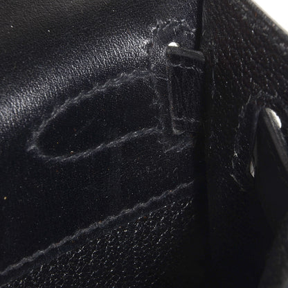 Hermes Box Kelly Cut Clutch Black 8 of 13