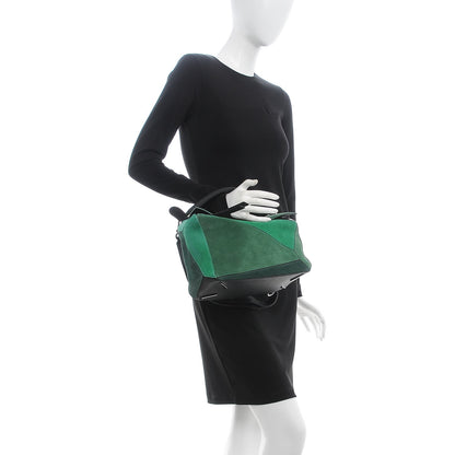 Loewe Suede Medium Bag Green 3 of 8