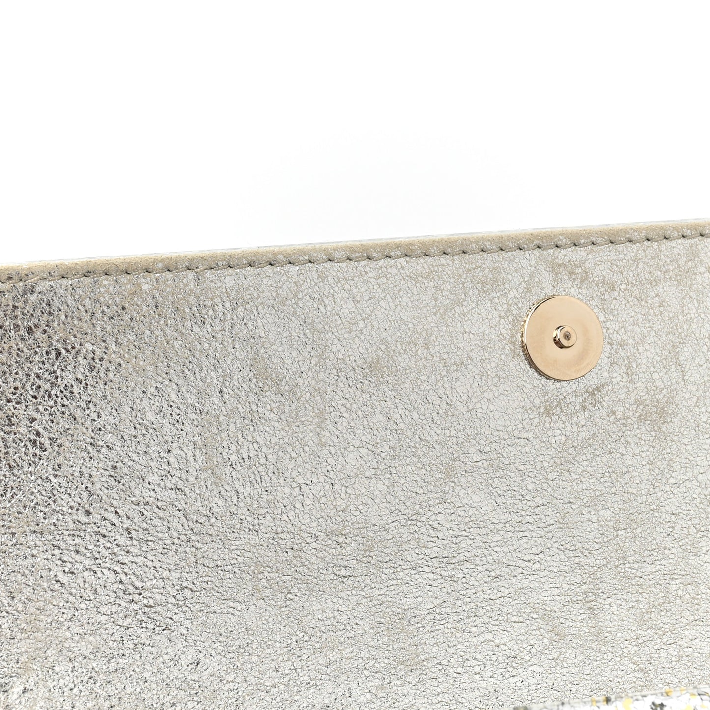 Acrylic Glitter Sweetie Clutch Champagne