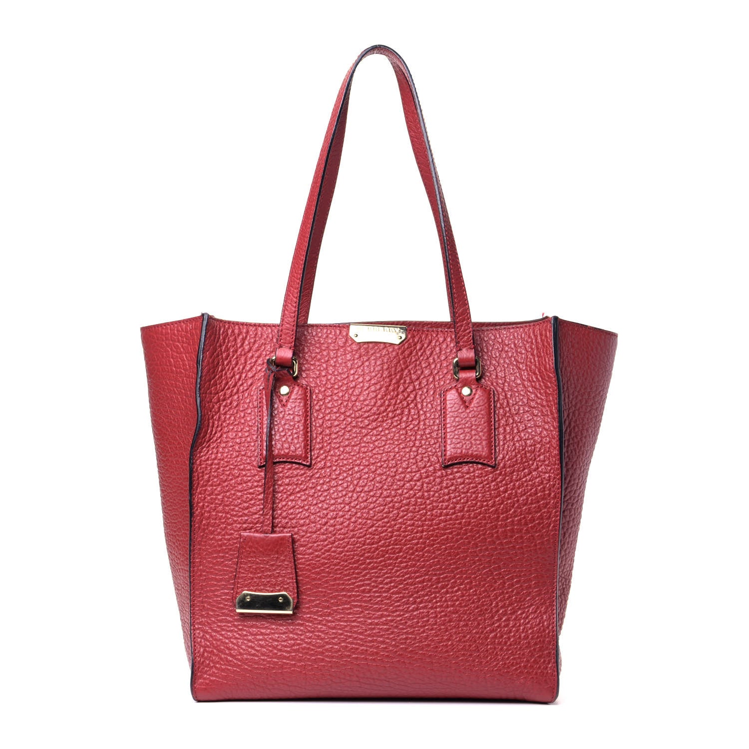 Burberry Heritage Grain Medium Woodbury Tote Military Red 1 of 6
