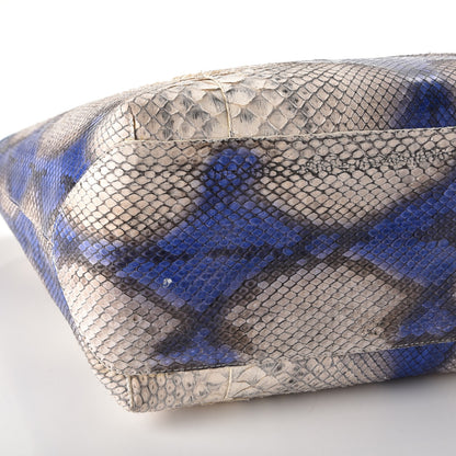 Nancy Gonzalez Python Crocodile Small Erica Shopper Tote Cobalt 16 of 16