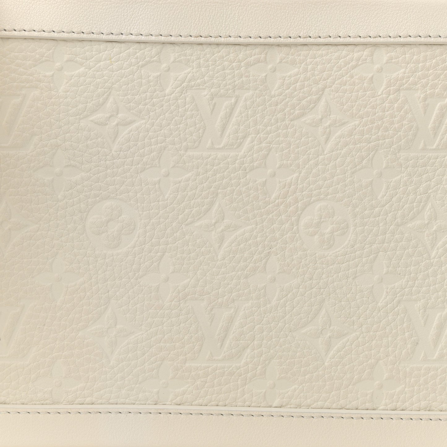 Taurillon Monogram Solar Ray Soft Trunk Powder White