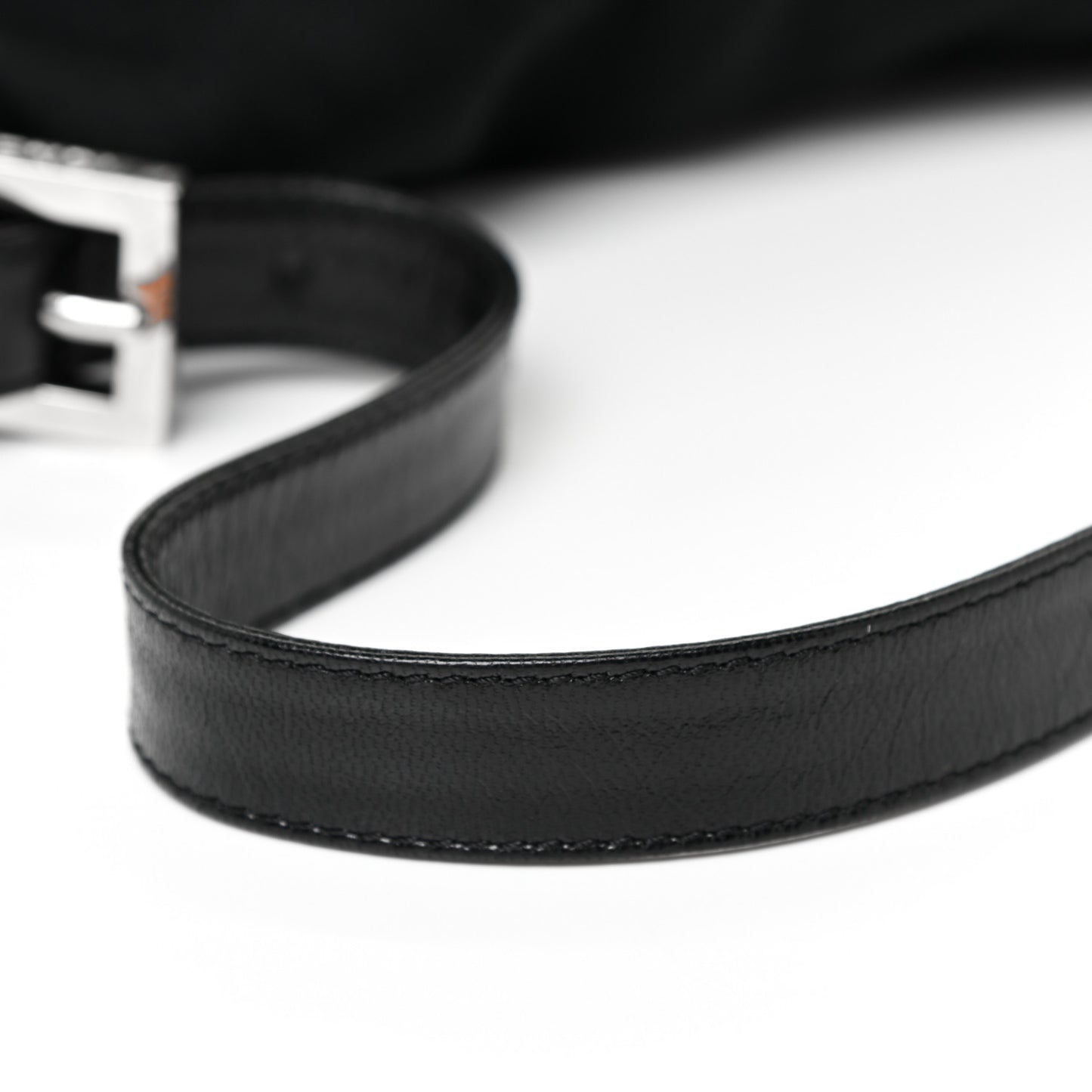 Nylon Baguette Bag Black