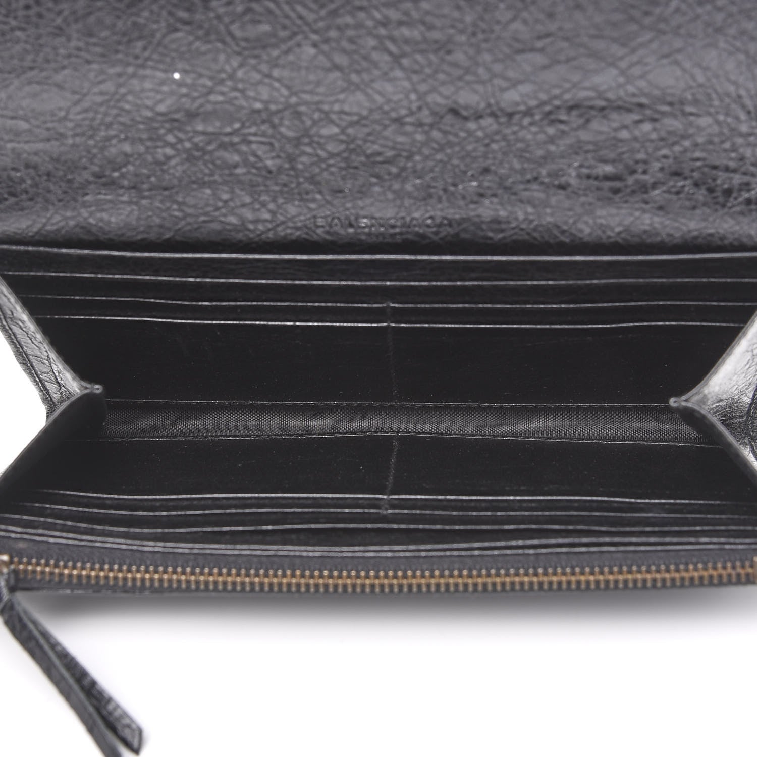 Balenciaga Agneau Classic Hardware Money Wallet Black 4 of 5