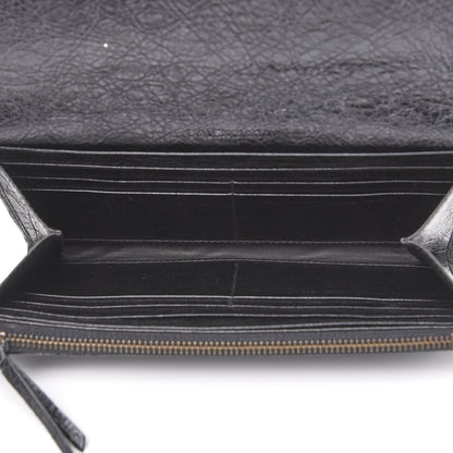 Balenciaga Agneau Classic Hardware Money Wallet Black 4 of 5