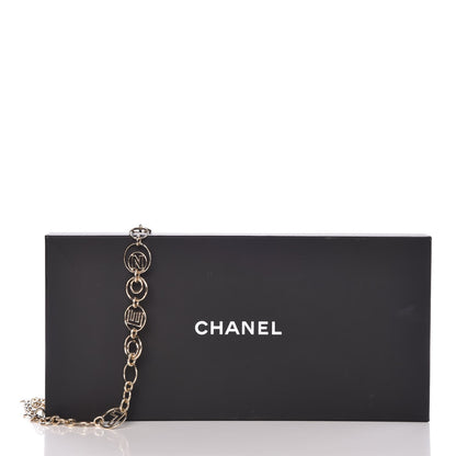 Chanel Hoop Cuba Logo Long Necklace Gold 7 of 7