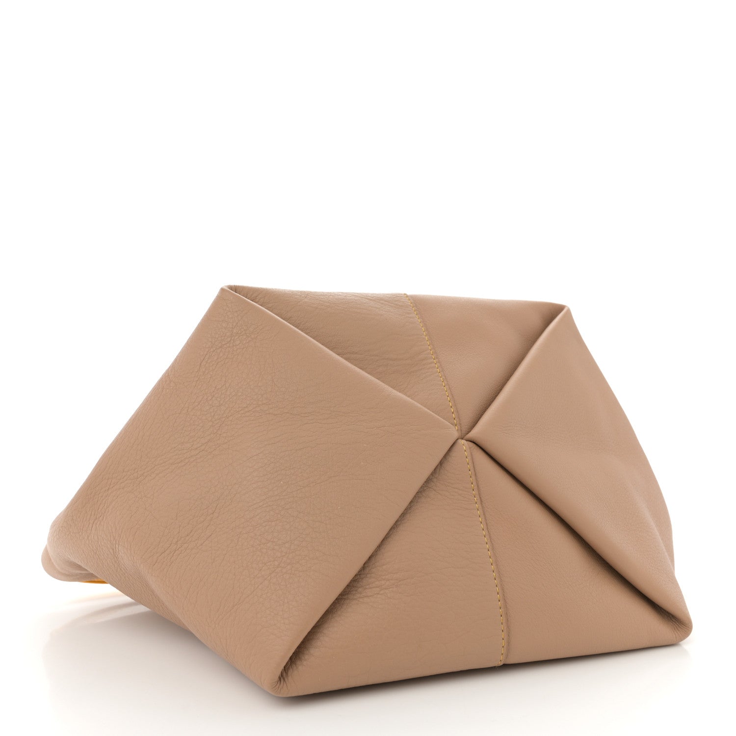 Mansur Gavriel Calfskin Tulipano Bag Nocciola Yellow 4 of 11