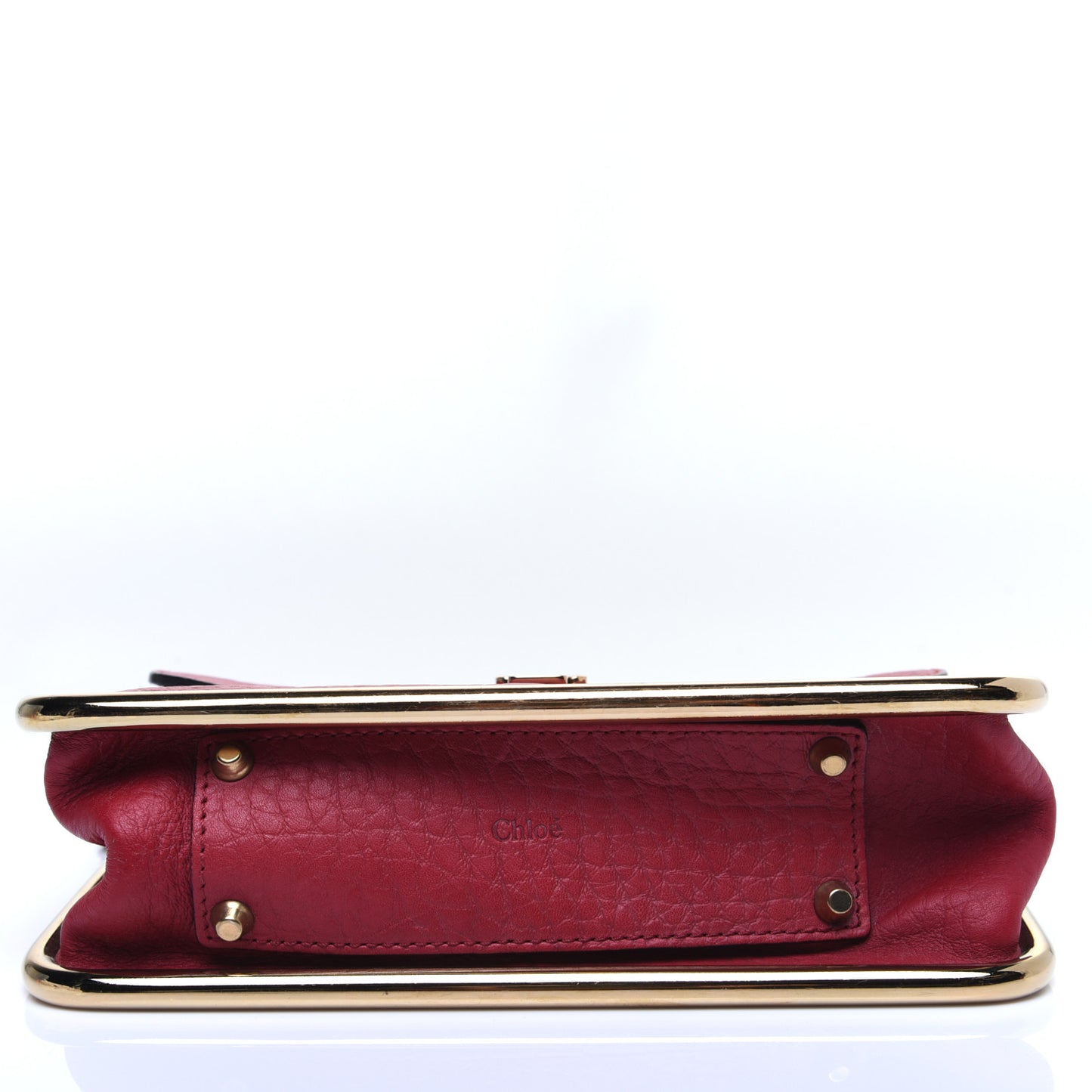 Grained Calfskin Small Sally Flap Bag Red