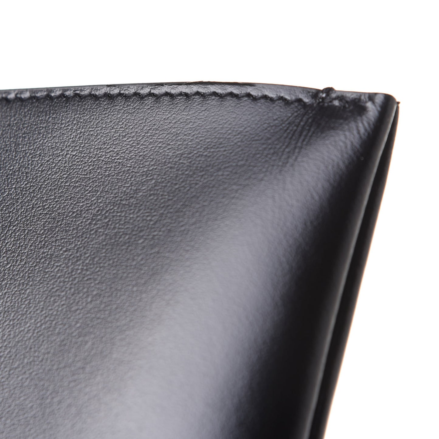 Calfskin Logo Zipped Tablet Pouch Black