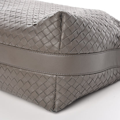Bottega Veneta Nappa Intrecciato Pyramid Hobo Light Grey 10 of 11
