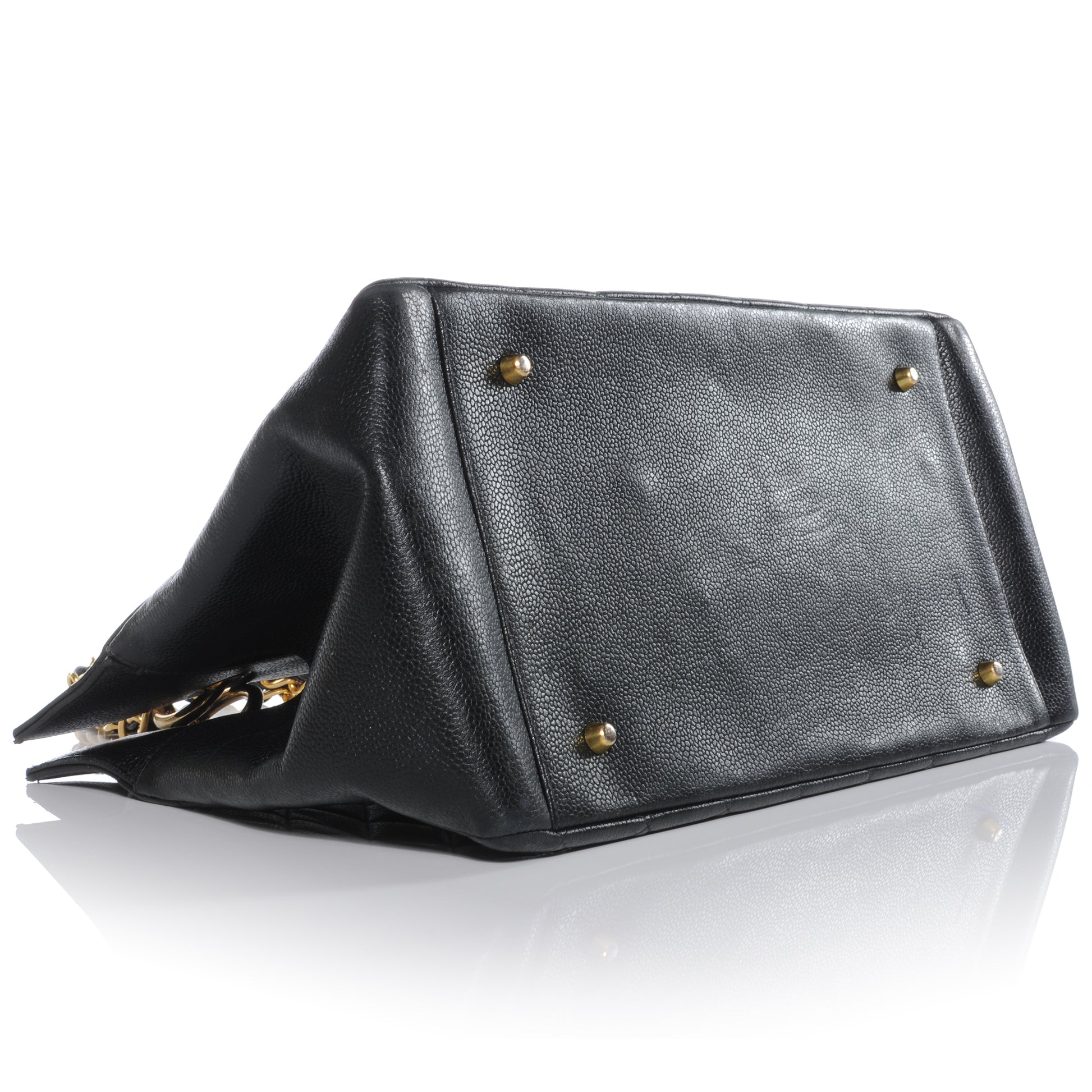 Chanel Caviar Grand Shopping Tote GST Black 4 of 8