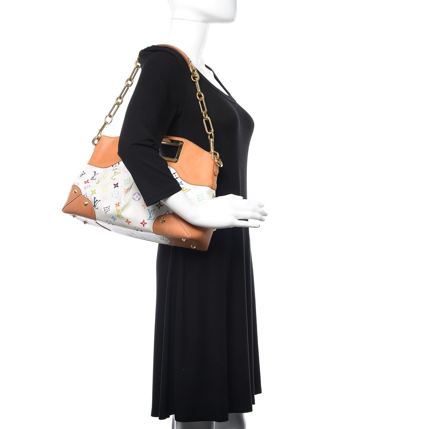 Monogram Multicolor Judy MM White