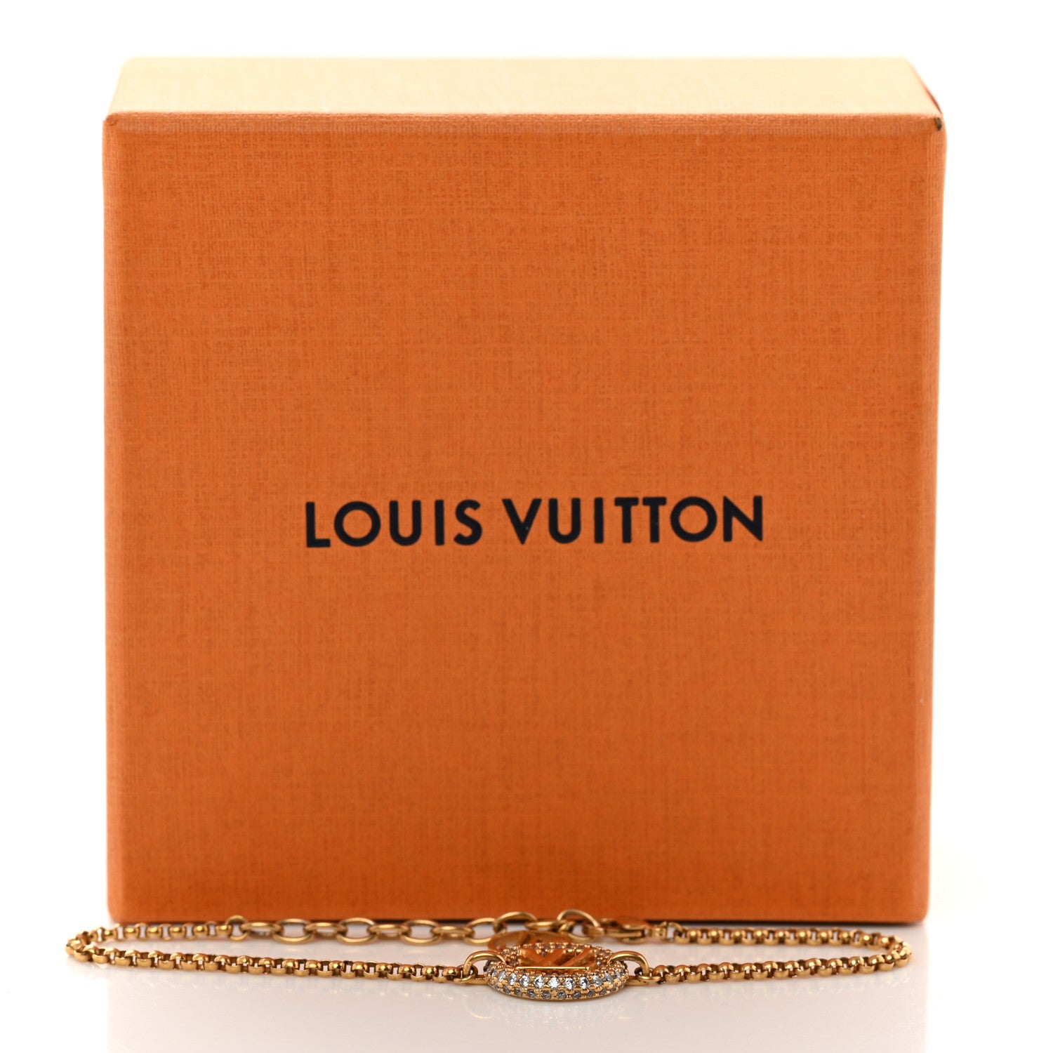 Louis Vuitton Metal Crystal Louise By Night Bracelet Gold 5 of 5