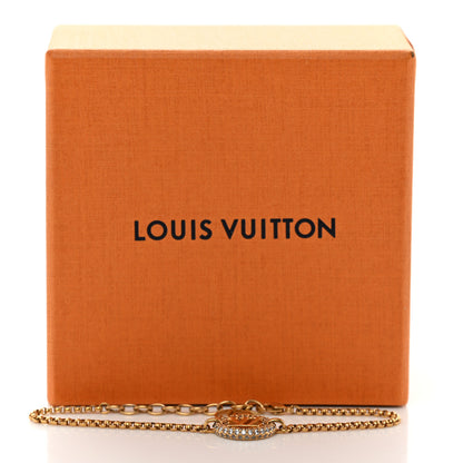 Louis Vuitton Metal Crystal Louise By Night Bracelet Gold 5 of 5