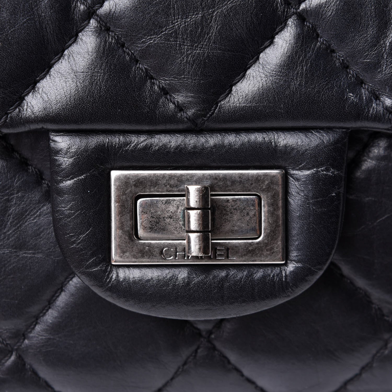 Chanel Aged Calfskin Quilted 2.55 Reissue 226 Flap Black 7 of 12