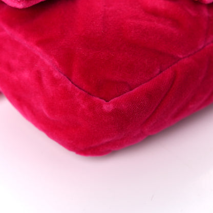 Fendi Velvet FF Embossed Hip Belt Baguette Bag Fuxia 9 of 16