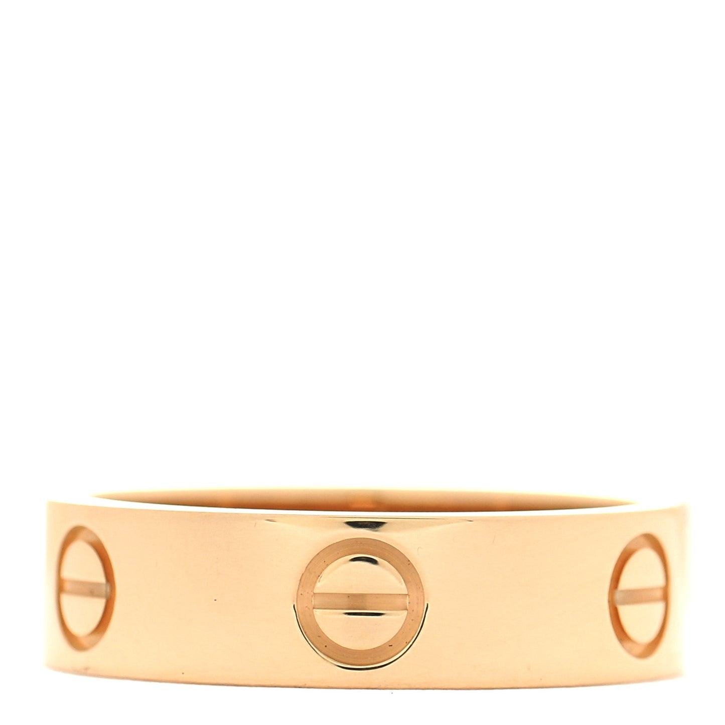 18K Yellow Gold 4mm LOVE Ring 56 7.5