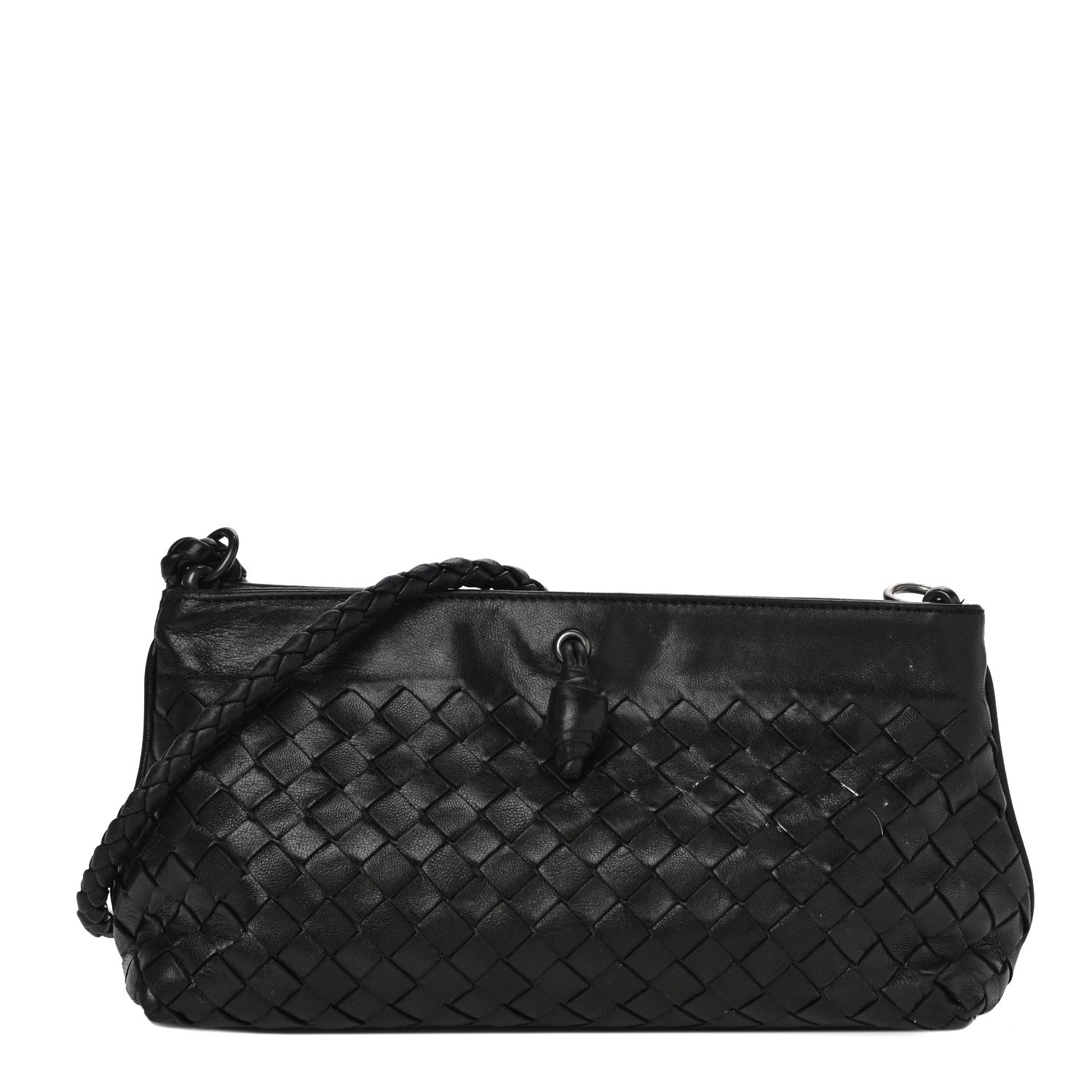 Bottega Veneta Nappa Intrecciato Mini Shoulder Bag Black 1 of 16