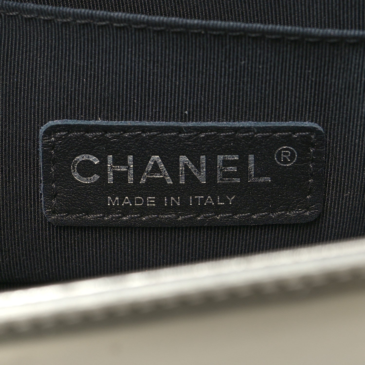 Chanel Metallic Patent Calfskin Quilted Small Boy Flap Silver 6 of 14