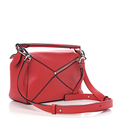 Loewe Calfskin Small Puzzle Bag Scarlet 2 of 9