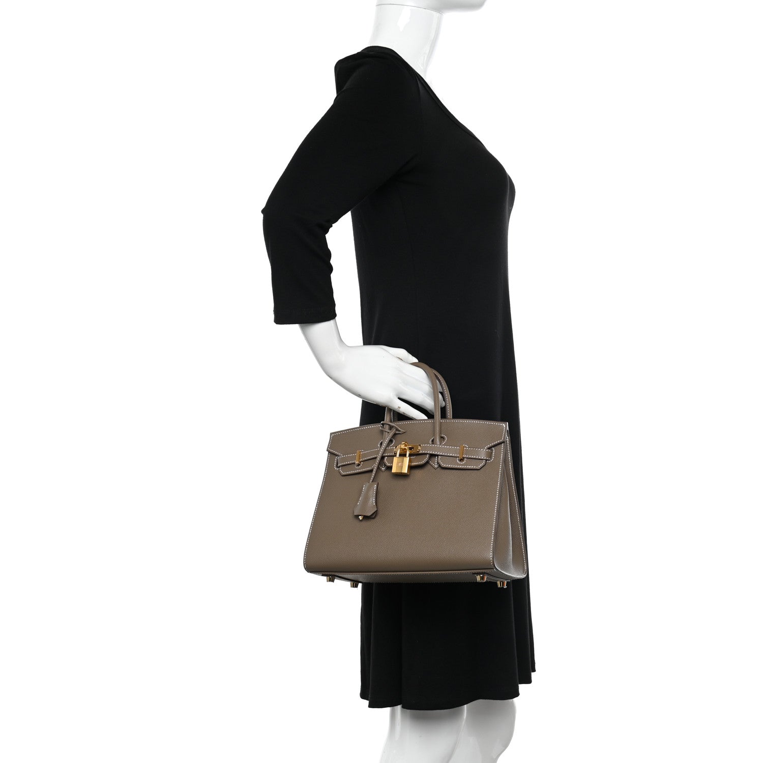 Hermes Epsom Birkin Sellier 25 Etoupe 2 of 11