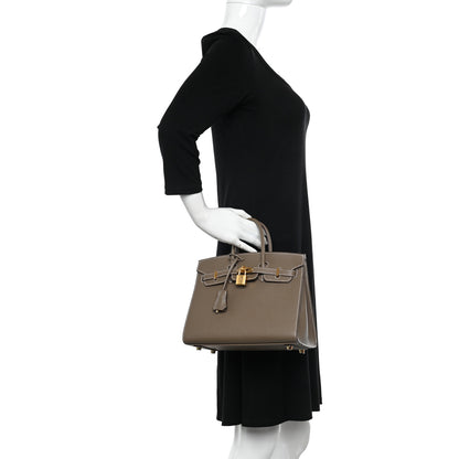 Hermes Epsom Birkin Sellier 25 Etoupe 2 of 11