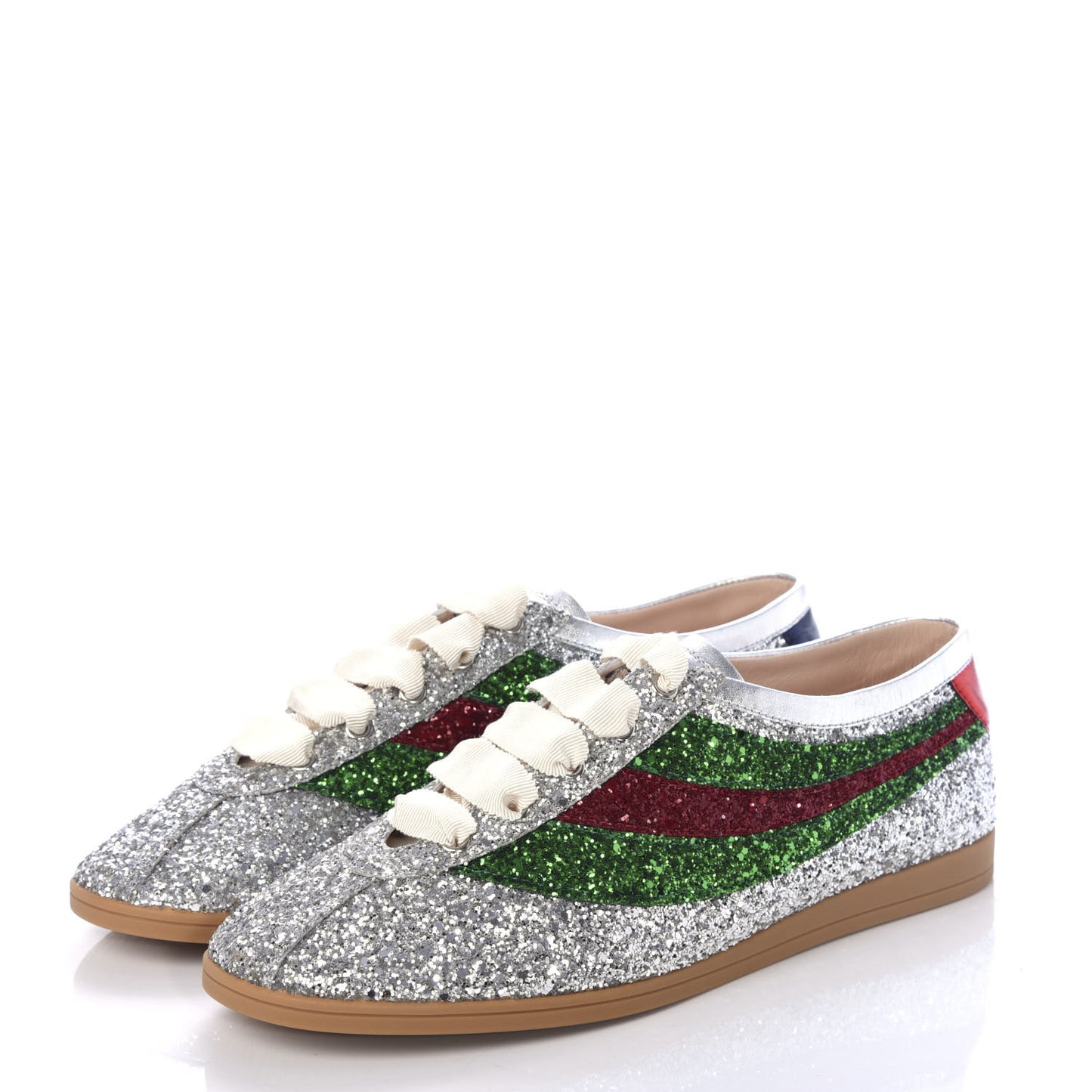 Glitter Fabric Web Mens Falacer Sneakers 9 Silver