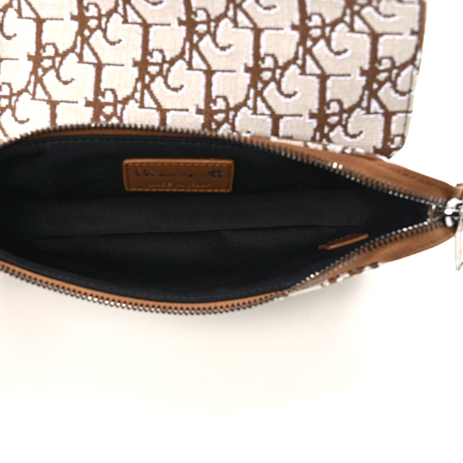 Christian Dior X CACTUS JACK Oblique Saddle Arm Pouch Coffee