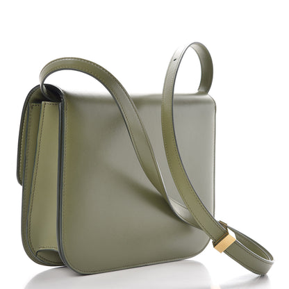 Celine Box Calfskin Medium Classic Box Flap Bag Army Green 3 of 9