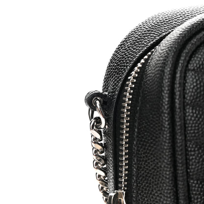 Saint Laurent Grain De Poudre Matelasse Monogram Mini Lou Camera Bag Black 11 of 13