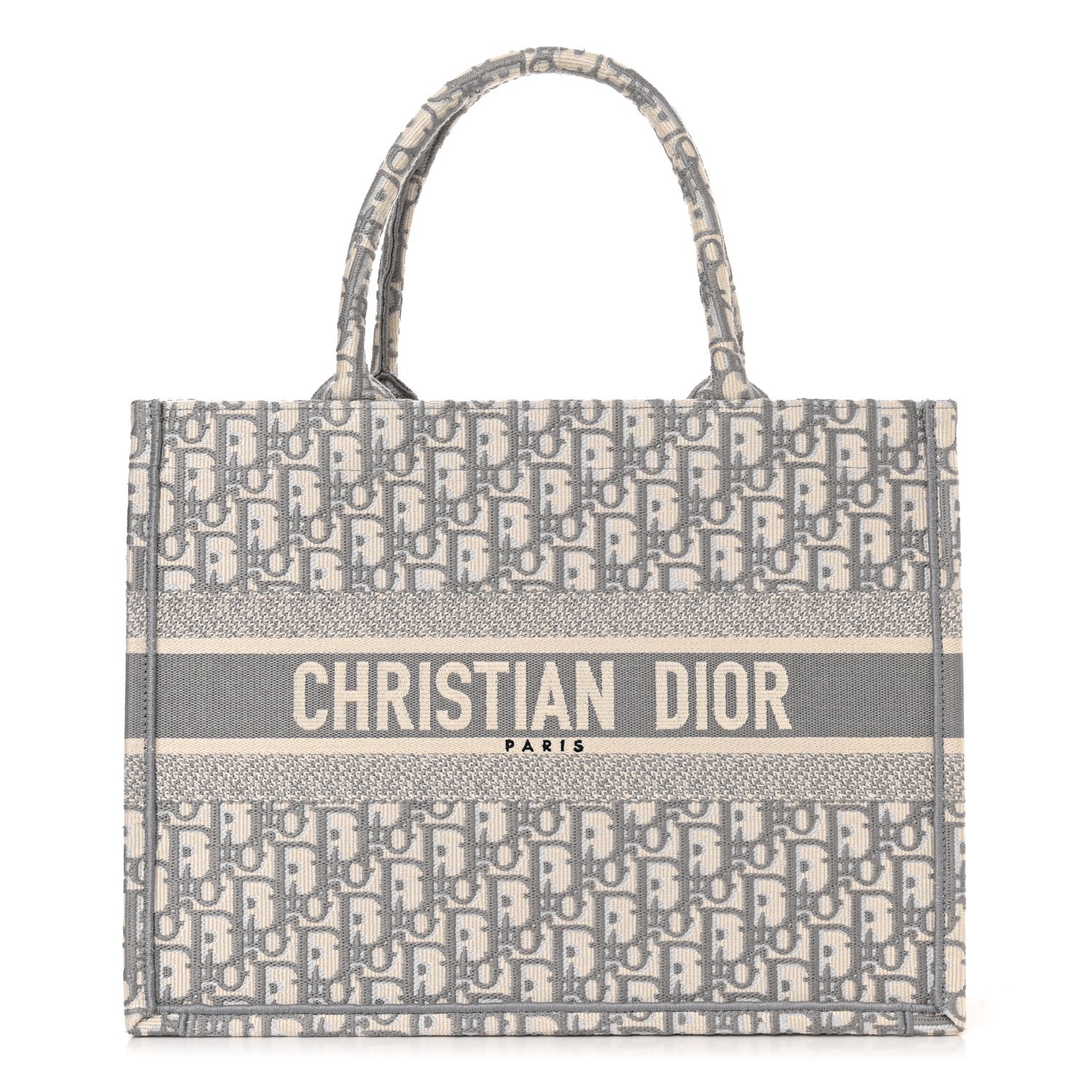 Christian Dior Oblique Medium Book Tote Grey 1 of 14