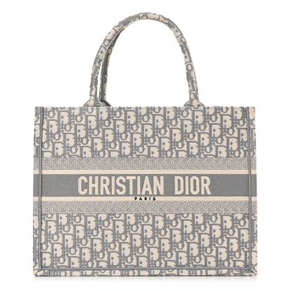 Christian Dior Oblique Medium Book Tote Grey 1 of 14