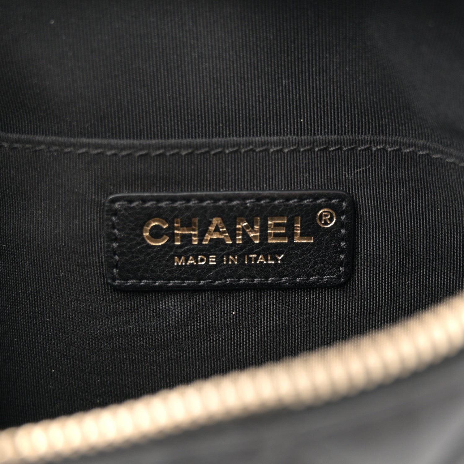 Chanel Calfskin Quilted Banane Waist Bag Fanny Pack Black 6 of 10