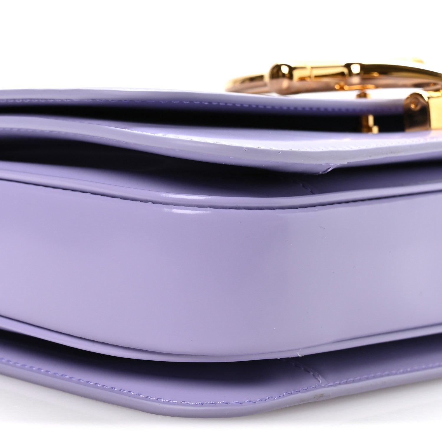 Gucci Patent Siena Small Shoulder Bag Lapis 9 of 10