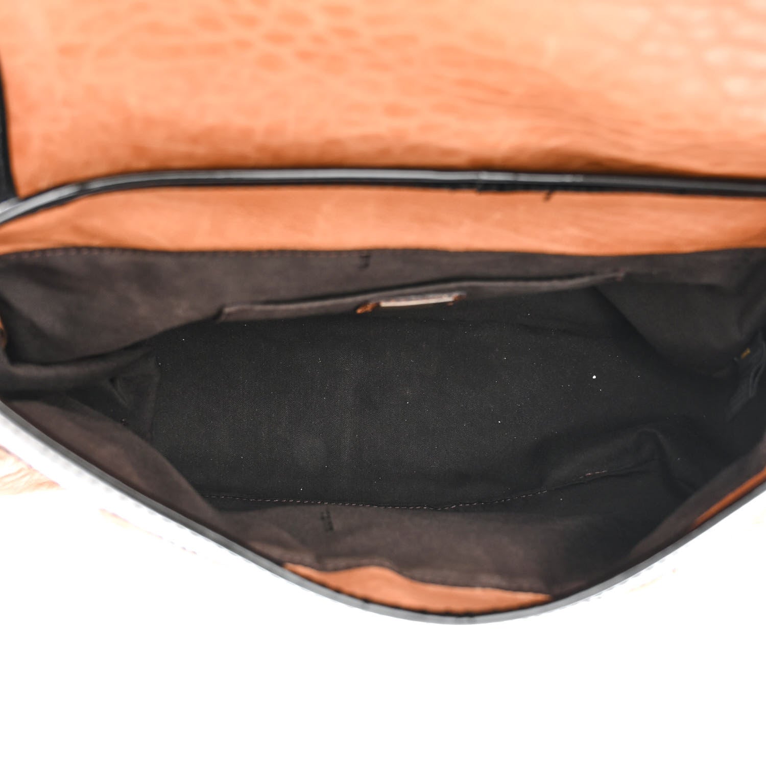 Fendi Nappa Patent B Bag Osso Black 5 of 13