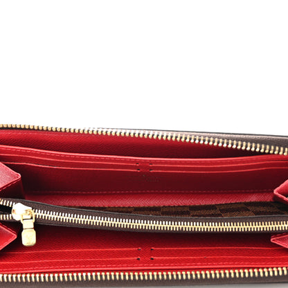 Louis Vuitton Damier Ebene Clemence Wallet Cherry 8 of 12