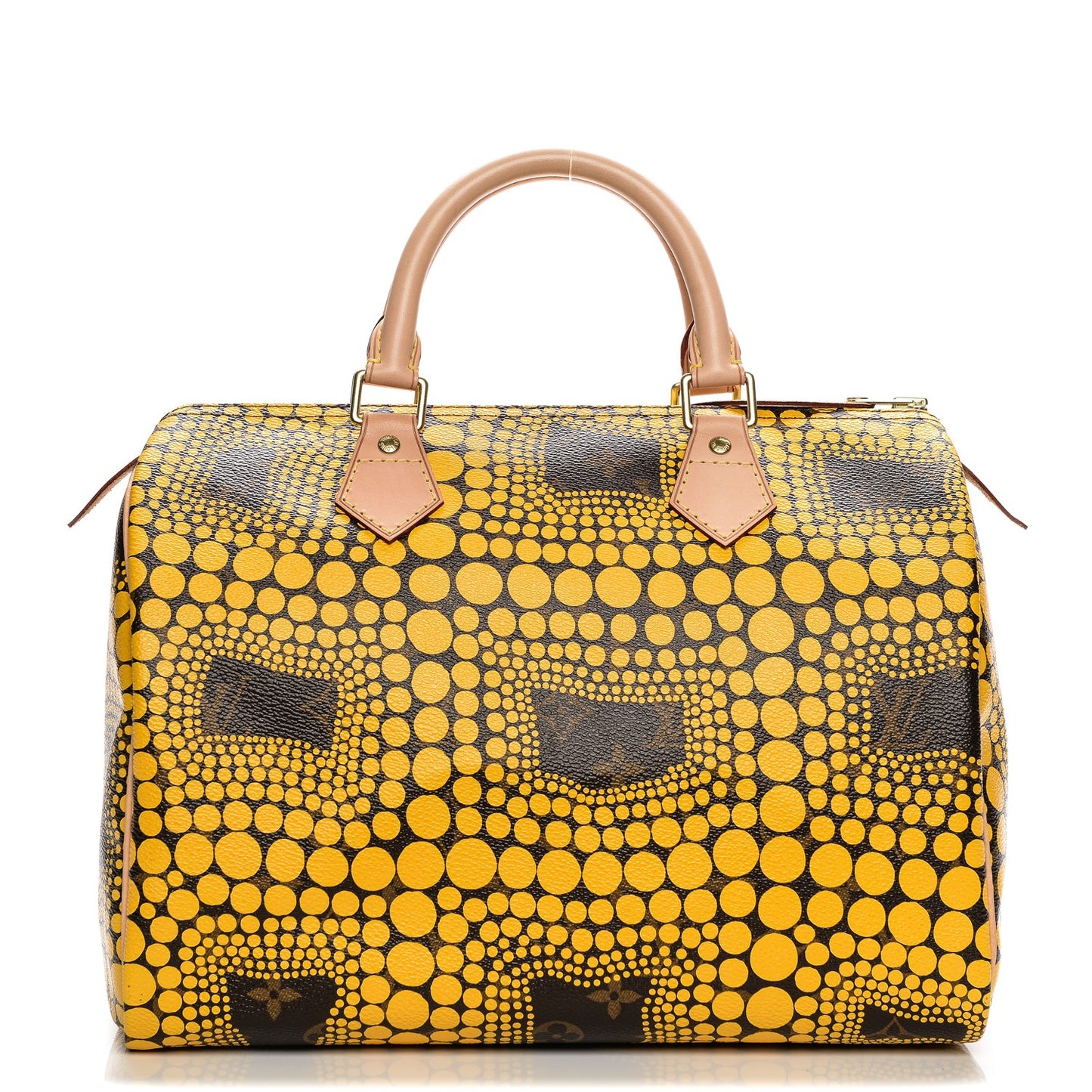 Monogram Kusama Town Speedy 30 Yellow