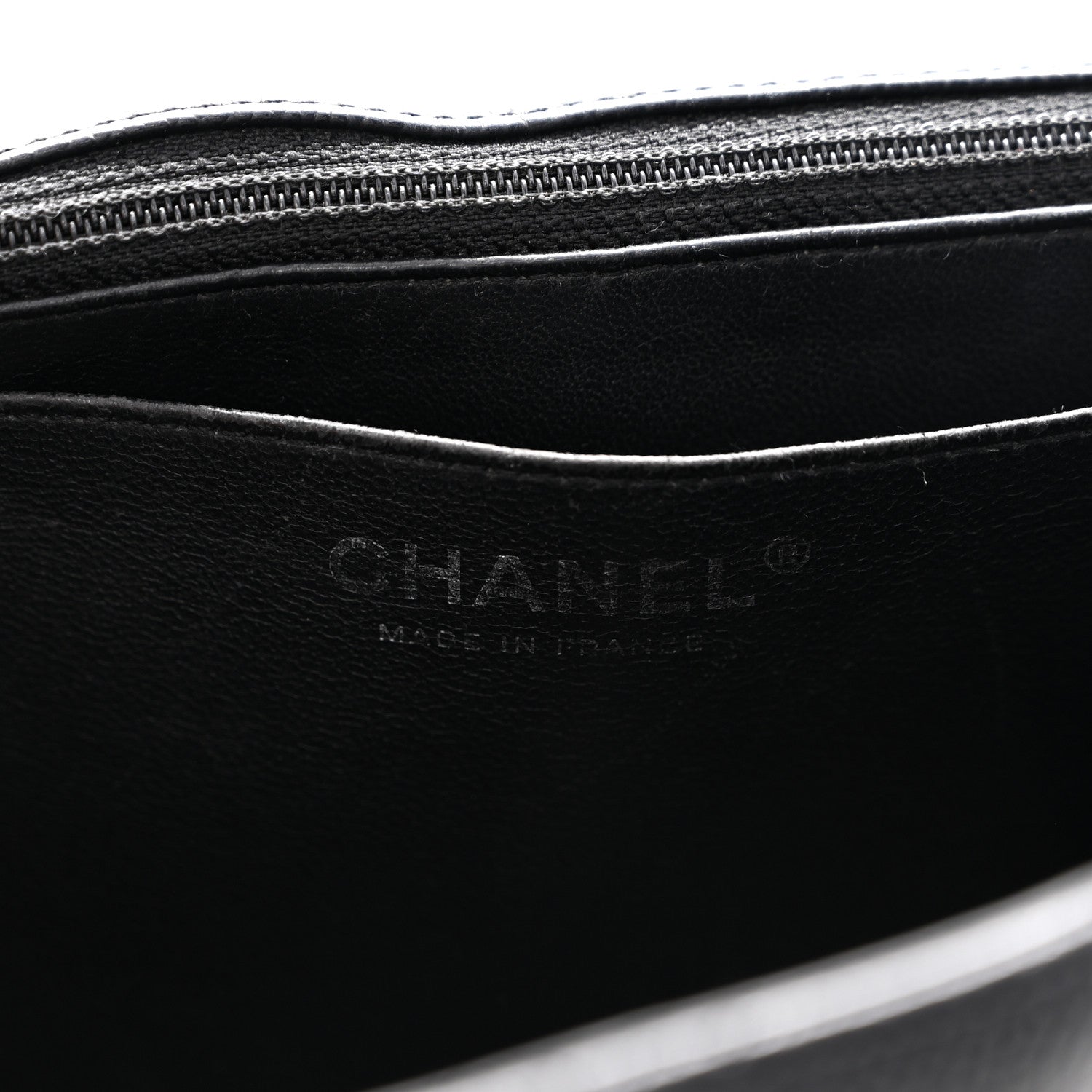 Chanel Caviar Quilted Jumbo Single Flap Black 6 of 10