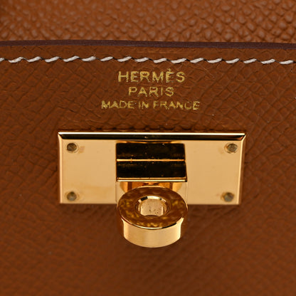 Hermes Epsom Kelly Pocket Compact Wallet Gold 6 of 8
