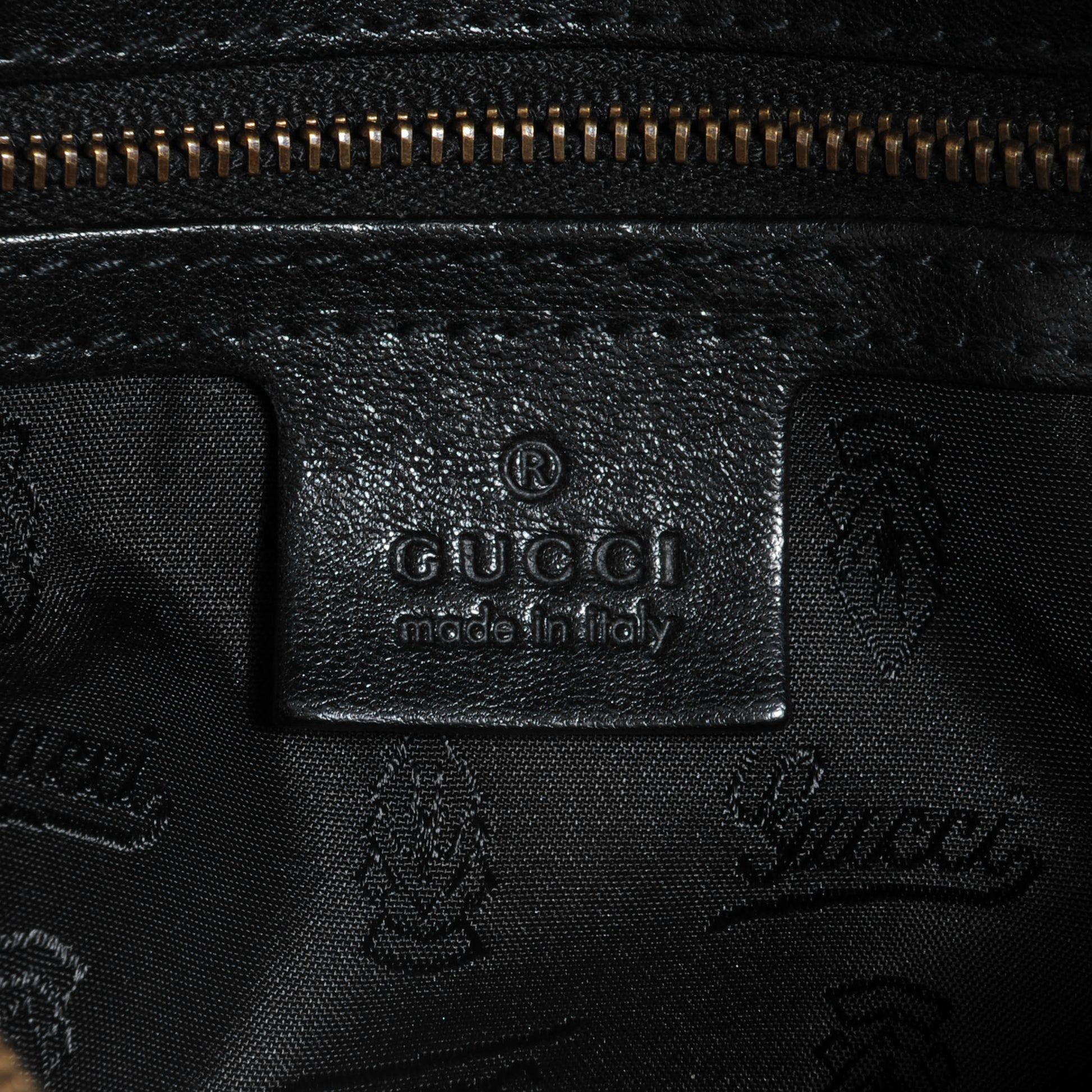 Gucci Leather Babouska Medium Boston Black 6 of 7