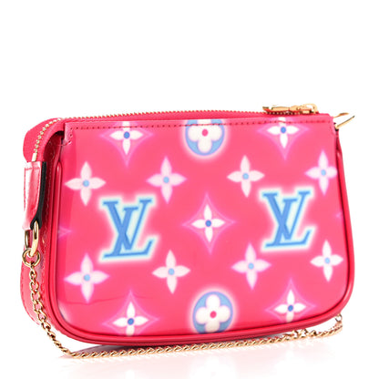 Louis Vuitton Vernis Valentine Mini Pochette Accessories Fuchsia Neon 3 of 10