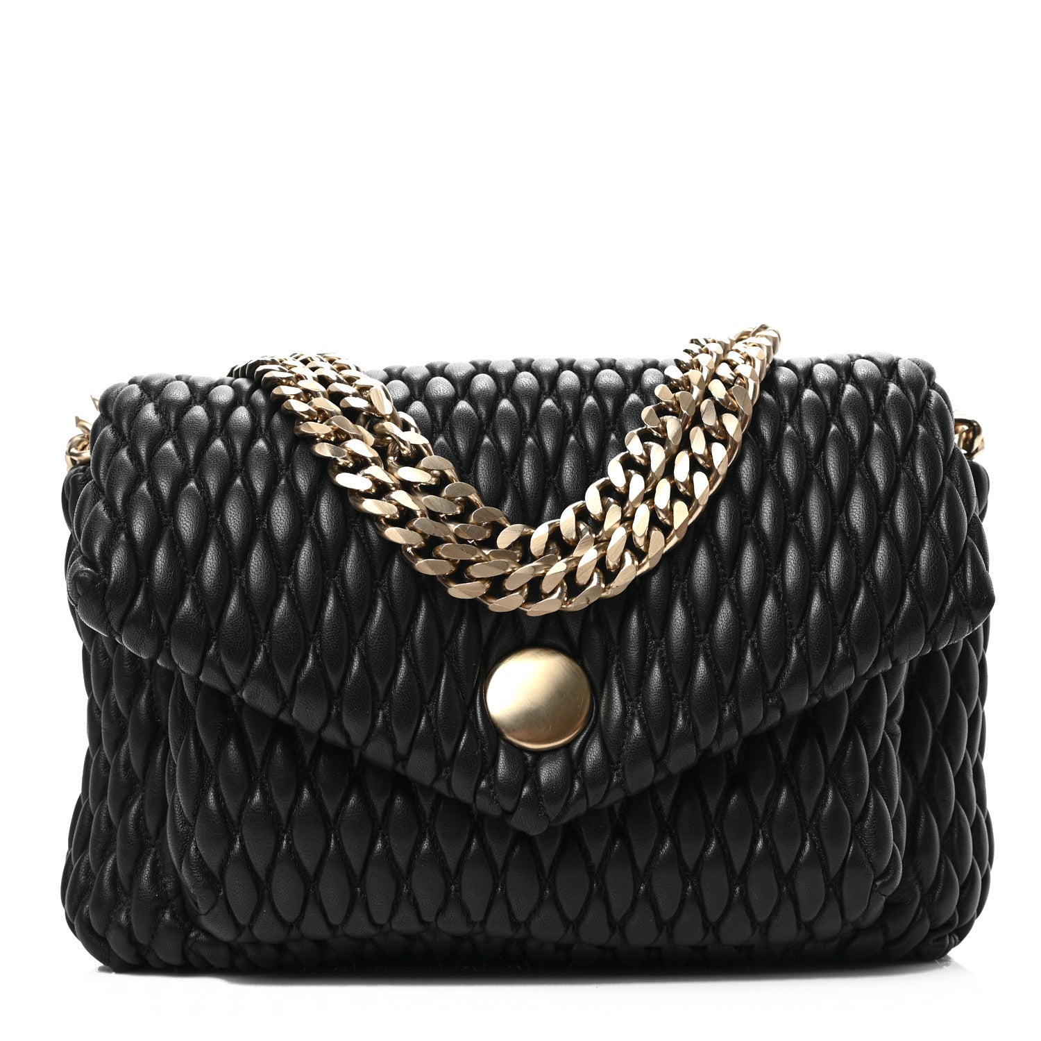 Proenza Schouler Lambskin Quilted PS Harris Small Shoulder Bag Black 1 of 10