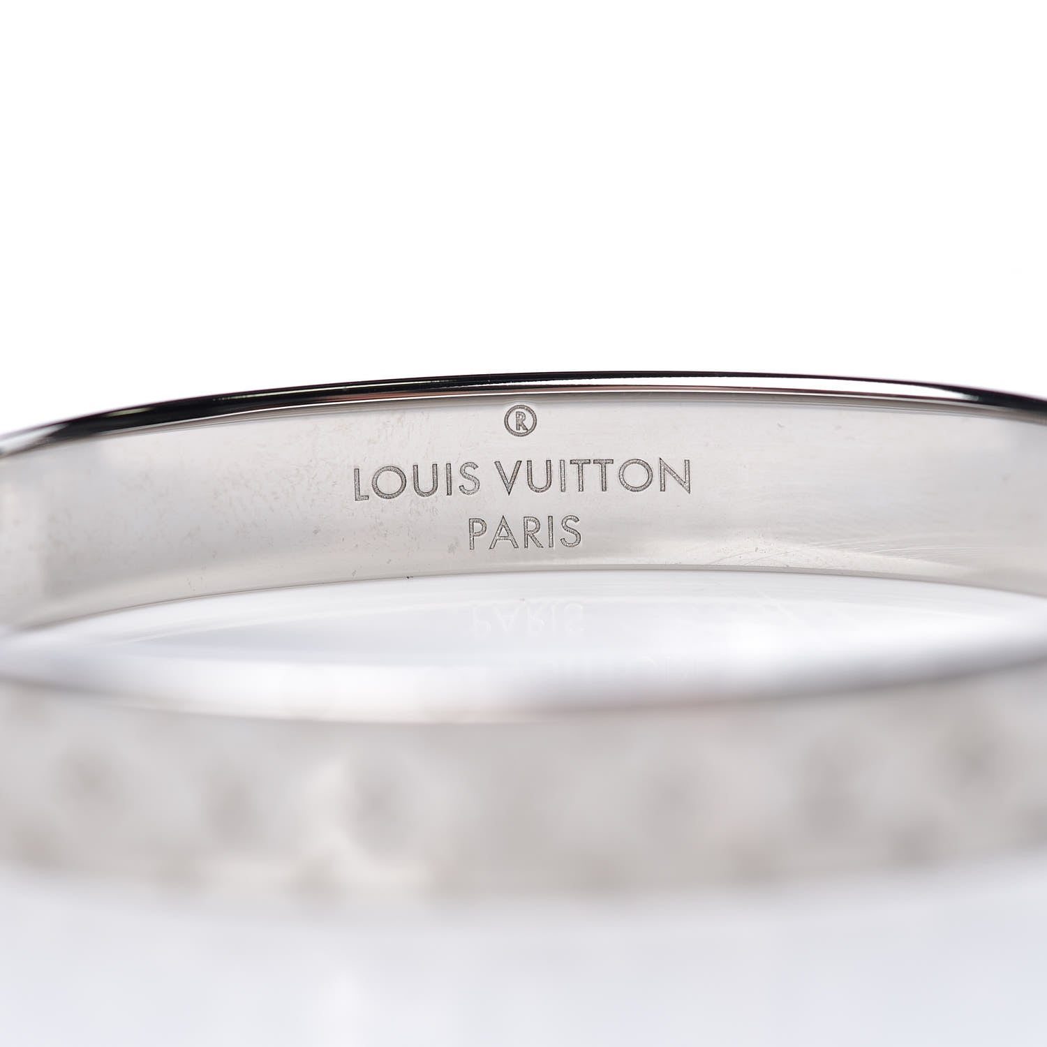 Louis Vuitton Palladium Monogram Nanogram Cuff S 6 of 8