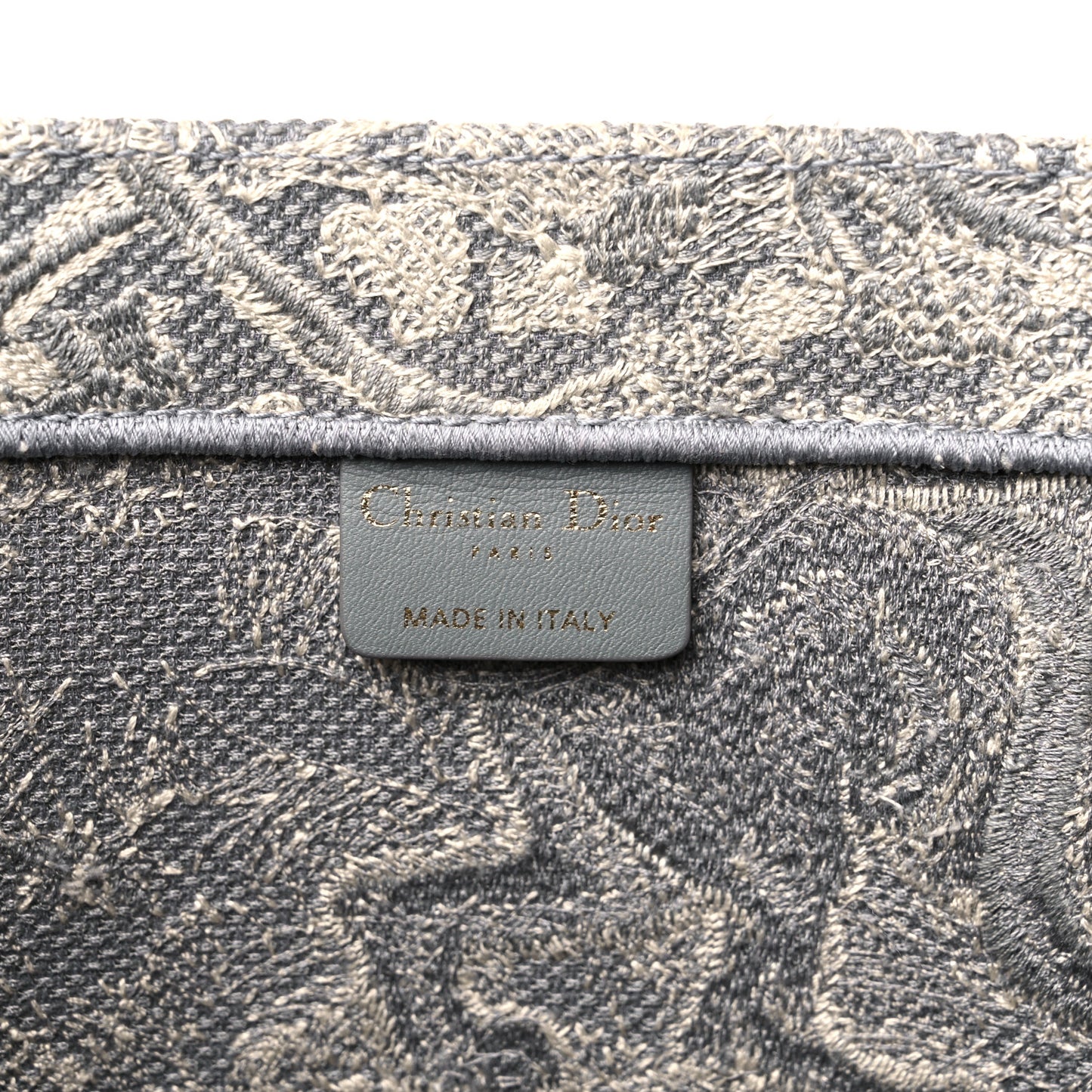 Canvas Embroidered Large Dioriviera Toile De Jouy Book Tote Gray