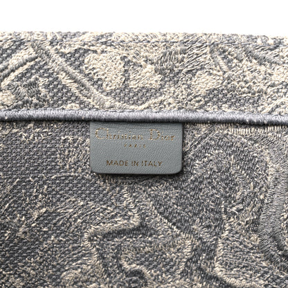 Christian Dior Canvas Embroidered Large Dioriviera Toile De Jouy Book Tote Gray 6 of 10