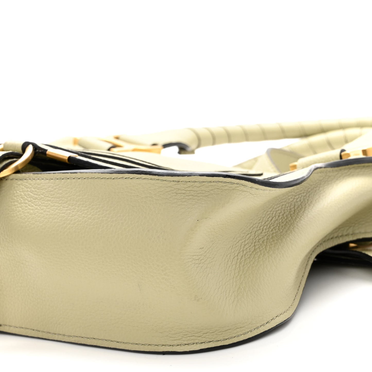 Calfskin Small Marcie Satchel Faded Green