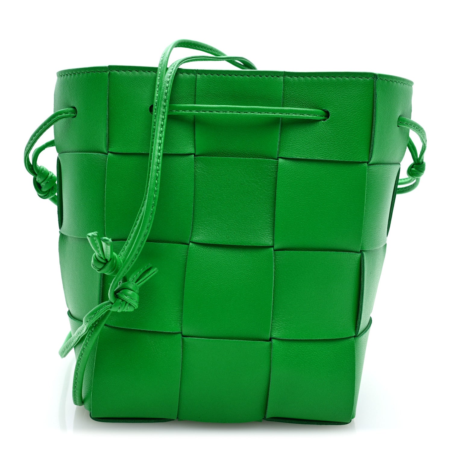 Bottega Veneta Nappa Maxi Intrecciato Small Cassette Bucket Bag Parakeet 1 of 9